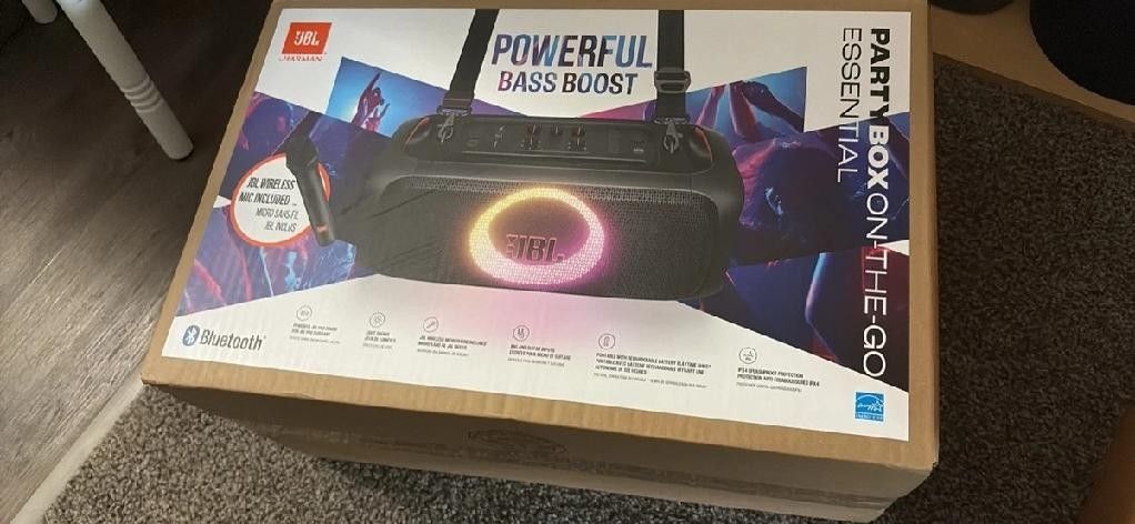 JBL PartyBox On-The-Go Essential Bluetooth Speaker 