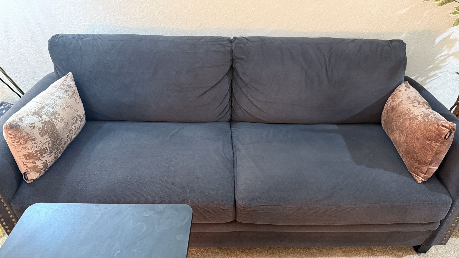Wayfair Gray Sofa with Cushions