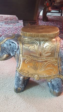 Elephant stand , stool or decor