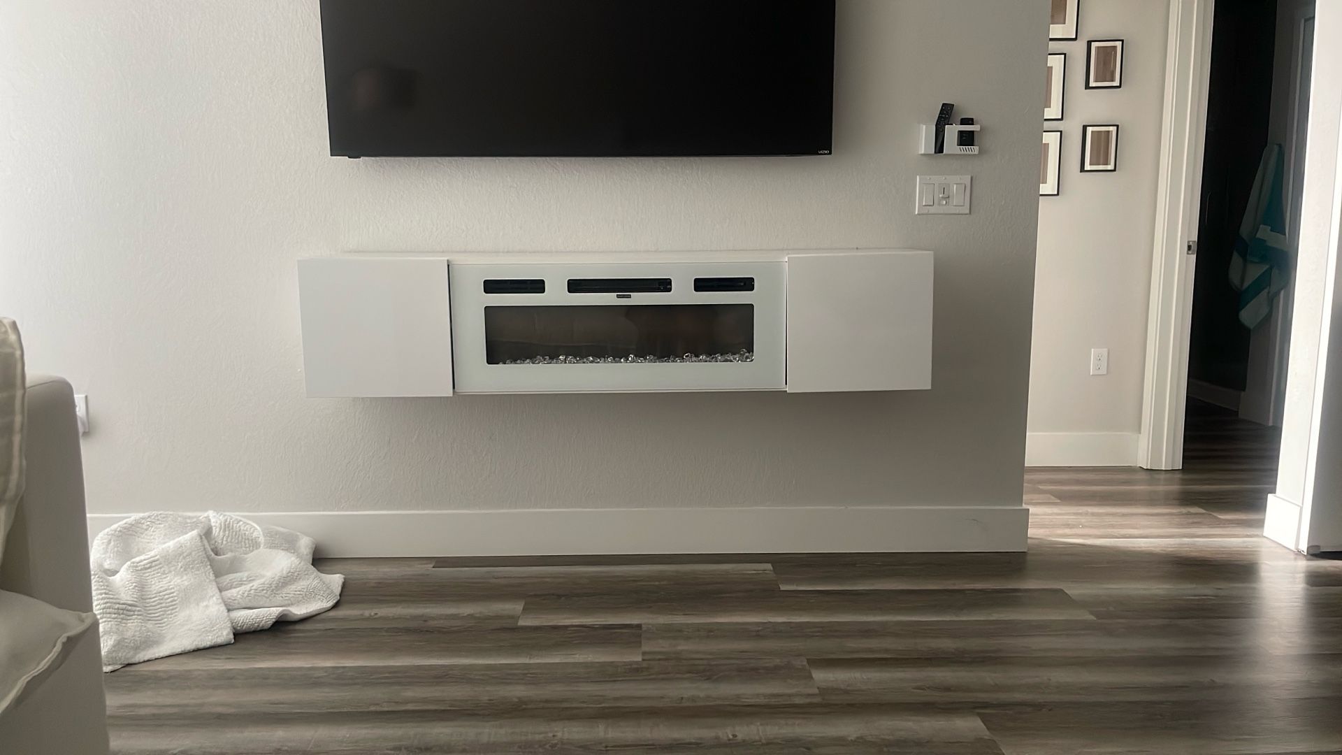 Floating Fireplace Tv Stand 65 Inches 