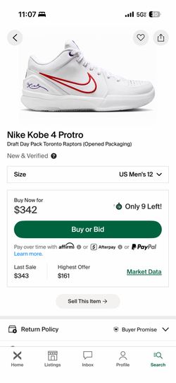 Kobe 4 Draft Day Pack Unopened