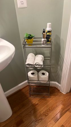 Bathroom storage rack