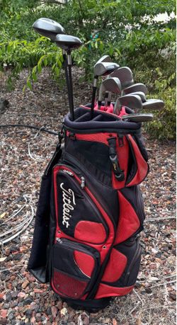 Titleist DCI golf set (975 Driver+3w+909 hybrid+3i-pw+sw+putter+cart bag)
