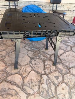 Foldable work table, 3 step ladder, vaccum and stick to clean high areas on cars