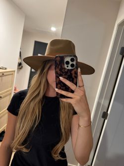 Lack of Color Teak Rancher Wool Felt Fedora - Tan/Camel - Size Small
