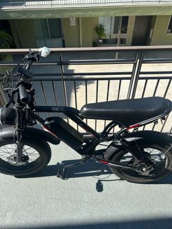 Kalorace 1000W Electric Fat Tire E-Bike - Battery & Charger Included(Throttle Isn’t working)