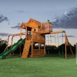 Backyard Discovery Play Swing Slide Set. Skyfort