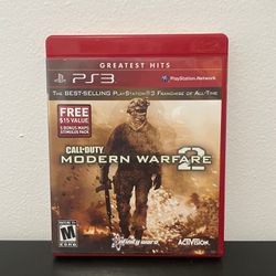 Call Of Duty Modern Warfare 2 PS3 PlayStation 3 Like New CIB Greatest Hits Game