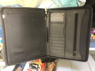 Leather organizer folder
