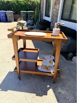 Mid Century Bar Cart