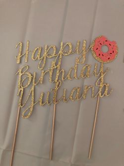 Donut theme Cake Topper