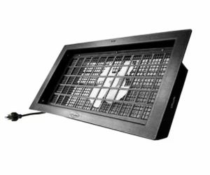 16 in. x 8 in. Resin Power Foundation Vent in Black
