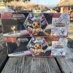 1 box - Pokemon Prismatic Evolutions Surprise Box & Booster Bundle Sams Club