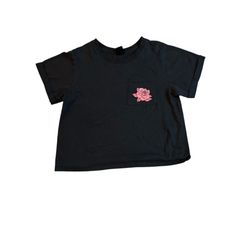 Attitude Not Included Sz S Women Juniors Cropped Graphic Tee