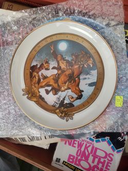 The Midnight Ride Of Paul Revere Plate , Collectable