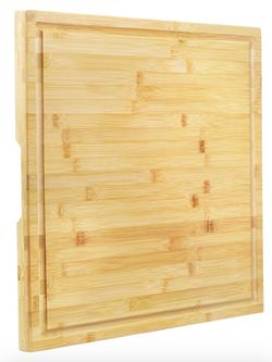 Bamboo Cutting Board 20" x 20" Large New Sealed in Box