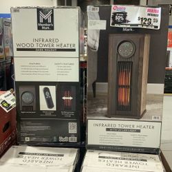 Members Mark Infrared Wood Tower Heater With Up LED Light