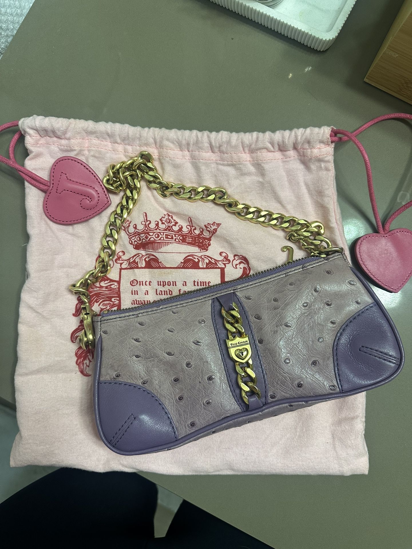 Juicy Couture Ostrich Leather Bag