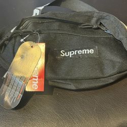 Black Supreme Waist Bag Unisex