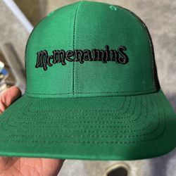 McMenamins Brewery Snap Back Hat Shamrock St Patricks Cap