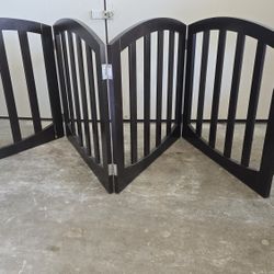 All Mahahony Wood Dog Gate