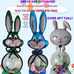 Customized Balloon Easter Baskets
