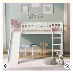 FREE Loft Style Twin Bed With Ladder And Slide 