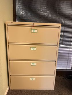 Lateral File Cabinet - 36" Wide, 4 Drawer