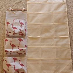 Moving sale! Dual Sided Wall Closet Hanging Organizer Storage(Oxford Cloth) Space Saver