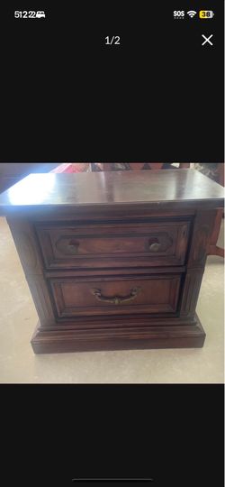 Hardwood nightstand bed side table