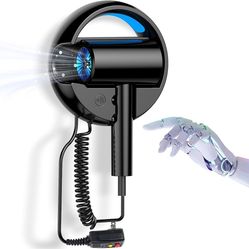 110V Hotel Wall Mounted Hair Dryer for Bathroom（with Night Light） Professional Styling HairDryer for Salon