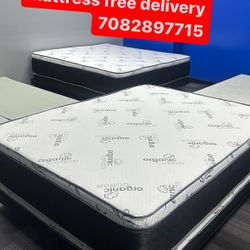 Huge sale for Mattress And Box Twin size mattress and box 150.$ full 190$ Queen 200$ king 290$. Mattress And Box and frame and headboard. King 580$ Qu