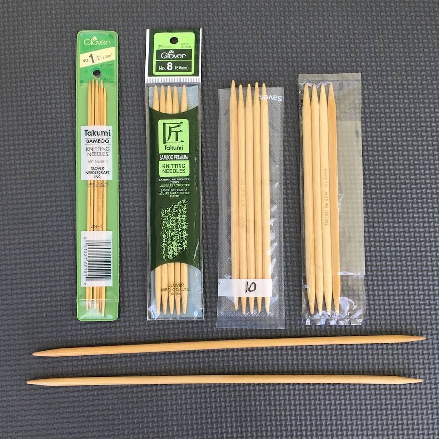 Lot of 4+ Sets of Clover Bamboo Double Pointed Knitting Needles