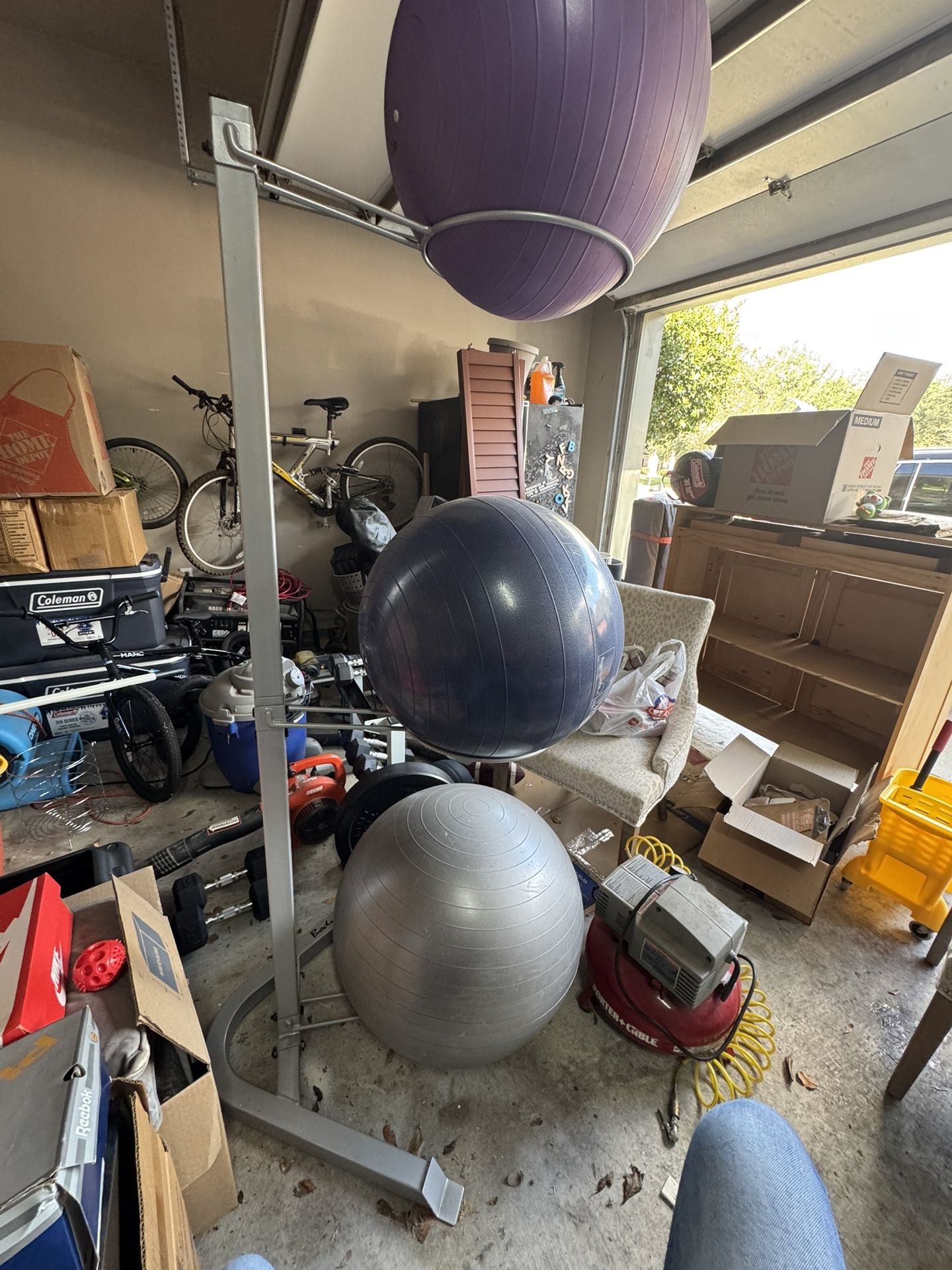 Exercise Ball Stand