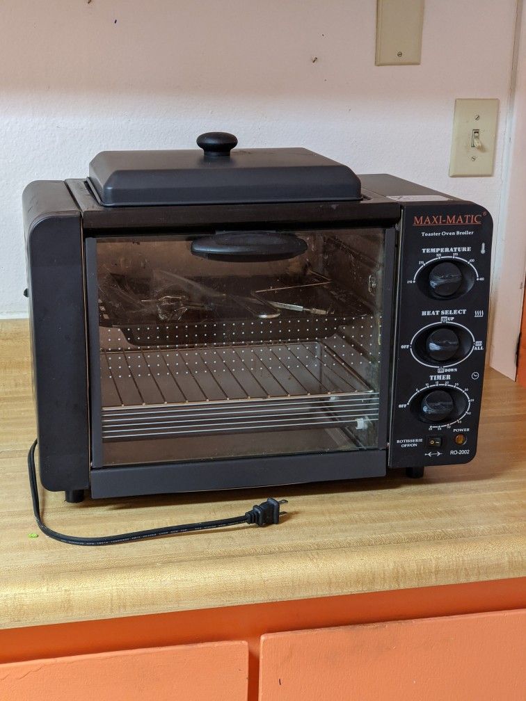 MaxiMatic Elite Toaster Oven Broiler with Rotisserie Grill