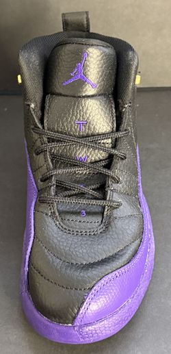 Nike Air Jordan 12 Retro PS Field Purple Black Taxi 2Y 151186-057 New In Box