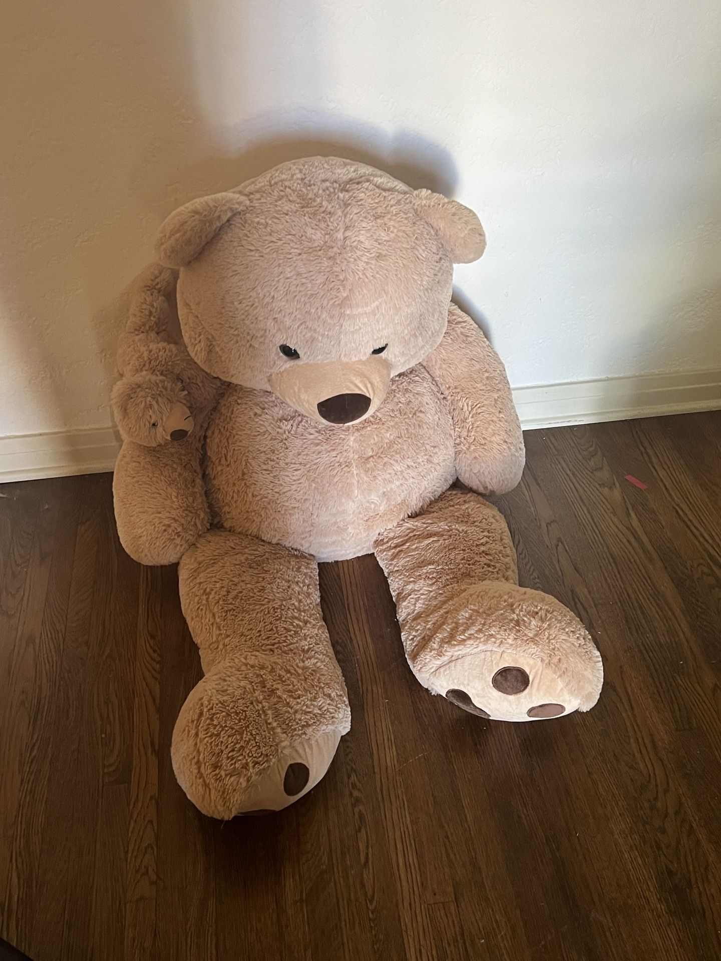 GIANT MAMA BEAR TEDDYBEAR WITH BEAR CUB