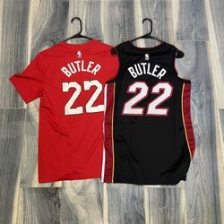 Jimmy Butler Miami Heat Jersey + T-Shirt Bundle (Both Size Medium + NEVER WORN) 
