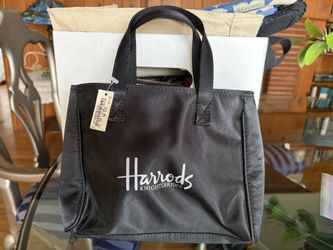 Harrod’s Knightsbridge Tote Purse Silk NWOT 