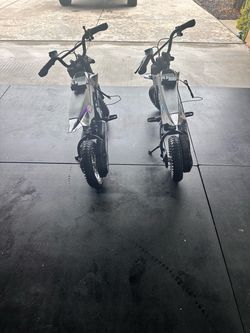 2 Jetson Electric Mini Dirt Bike - Both Work! Chargers Included