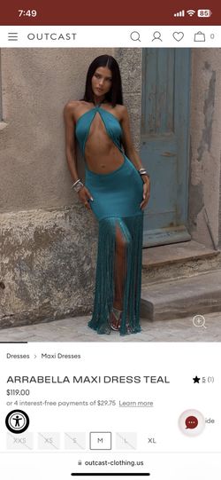 Outcast Maxi Dress - Teal XS