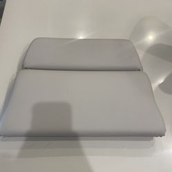 Gray Spa Bath Tub Suction Head Pillow