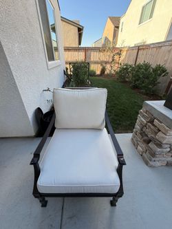 Pair of Restoration Hardware Patio Chairs