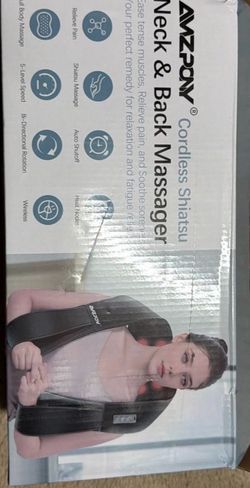 AMZPONY Cordless Shiatsu Neck & Back Massager