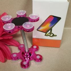 Magic Suction Pink Cup mobile phone bracket