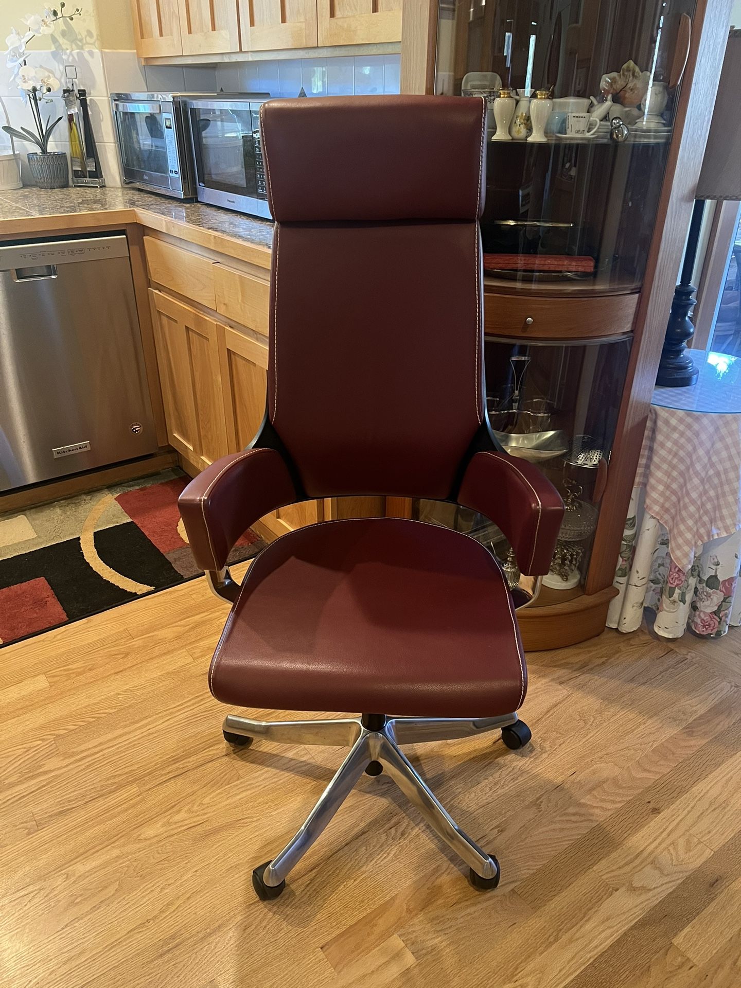 Scandinavian Designs Delphi Leather High Back Executive Chair with Headrest