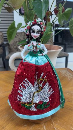 Mexican Folk Art Doll in Traditional Dress