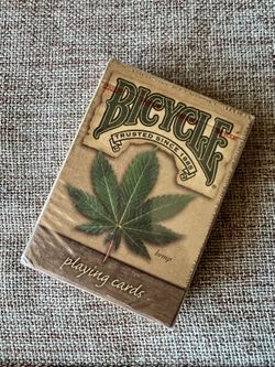 Vintage Style Bicycle Hemp Playing Cards