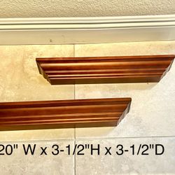 Floating Wood Shelves 