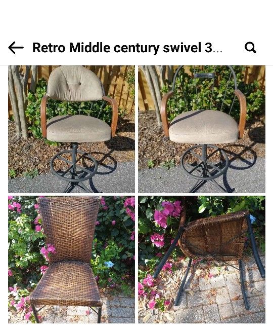 Swivel Metal Bar Stool